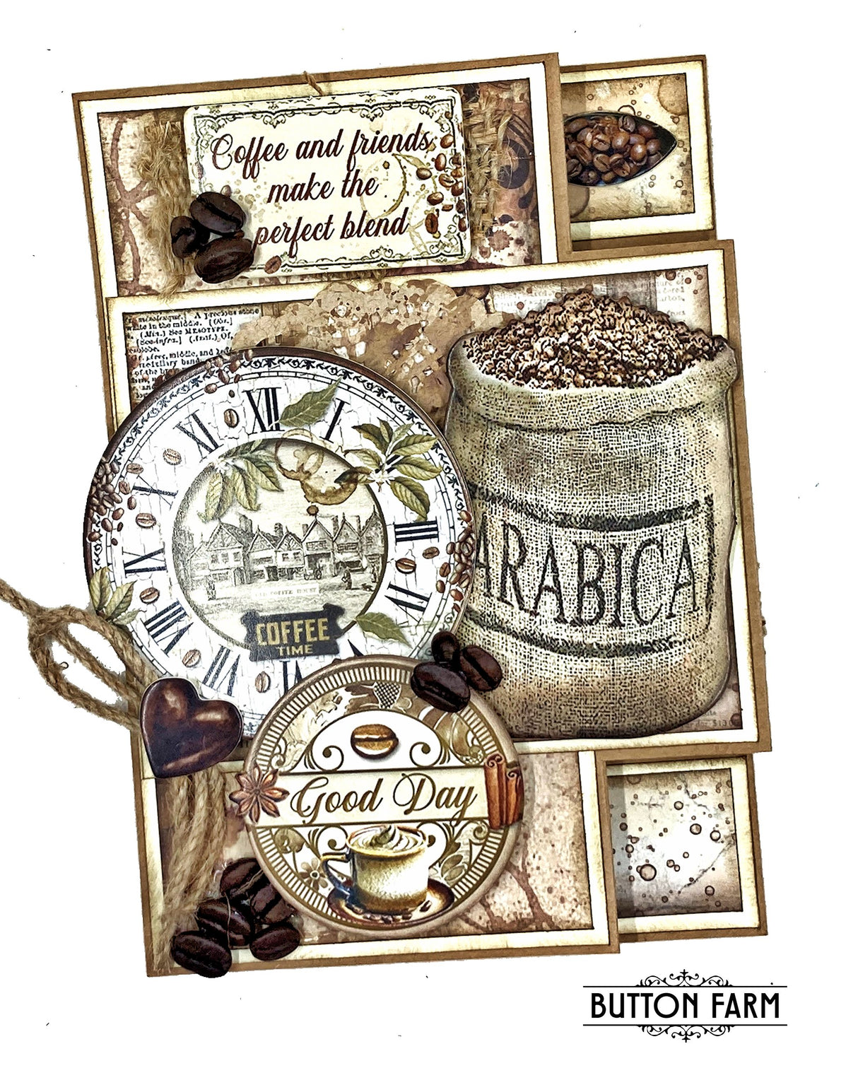 Coffee and Chocolate Card Kit by Kathy Clement - Digital Tutorial
