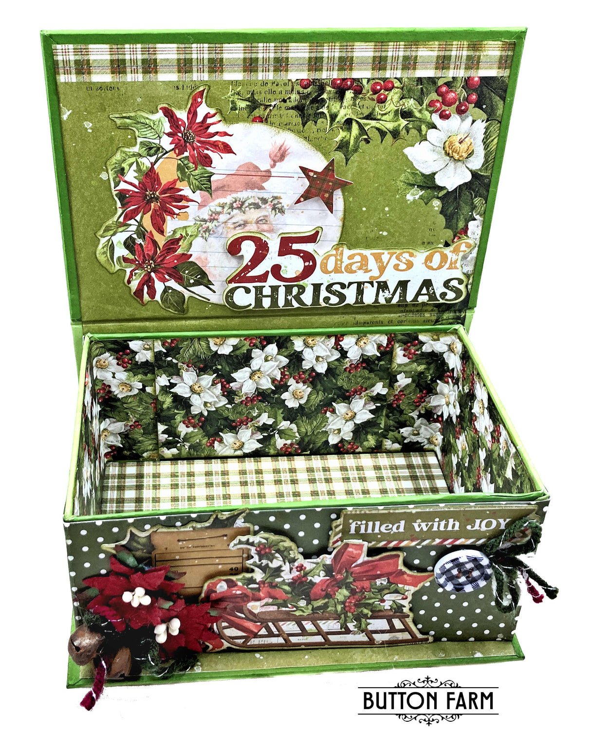 The Yuletide Box of Tags by Kathy Clement. TUTORIAL ONLY