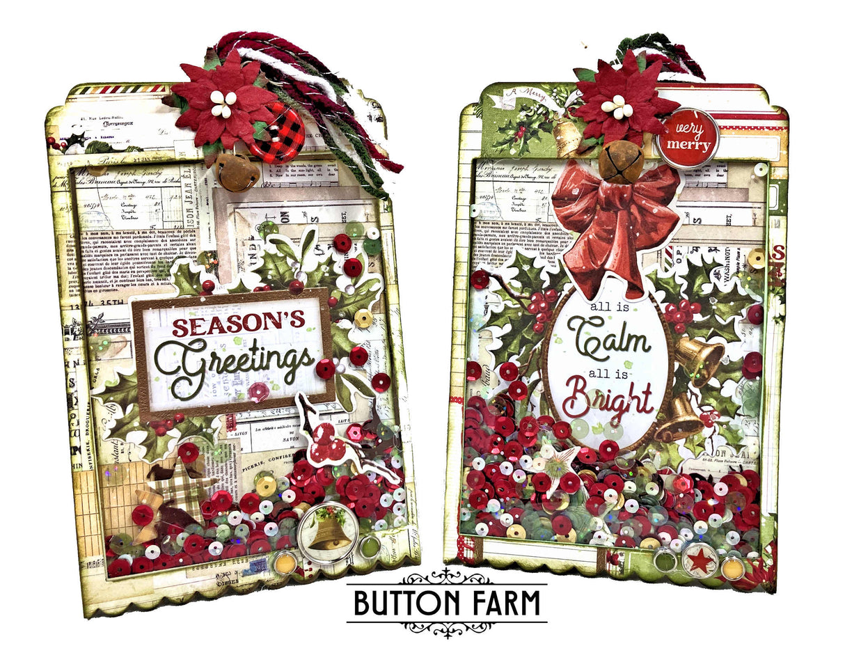 The Yuletide Box of Tags by Kathy Clement. TUTORIAL ONLY