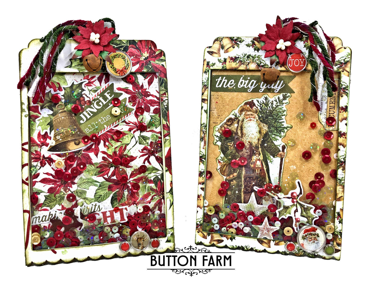 The Yuletide Box of Tags by Kathy Clement. TUTORIAL ONLY