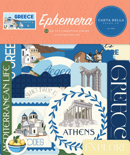 Carta Bella Ephemera - Greece