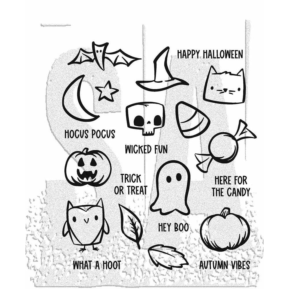 Tiny Frights Cling Stamps