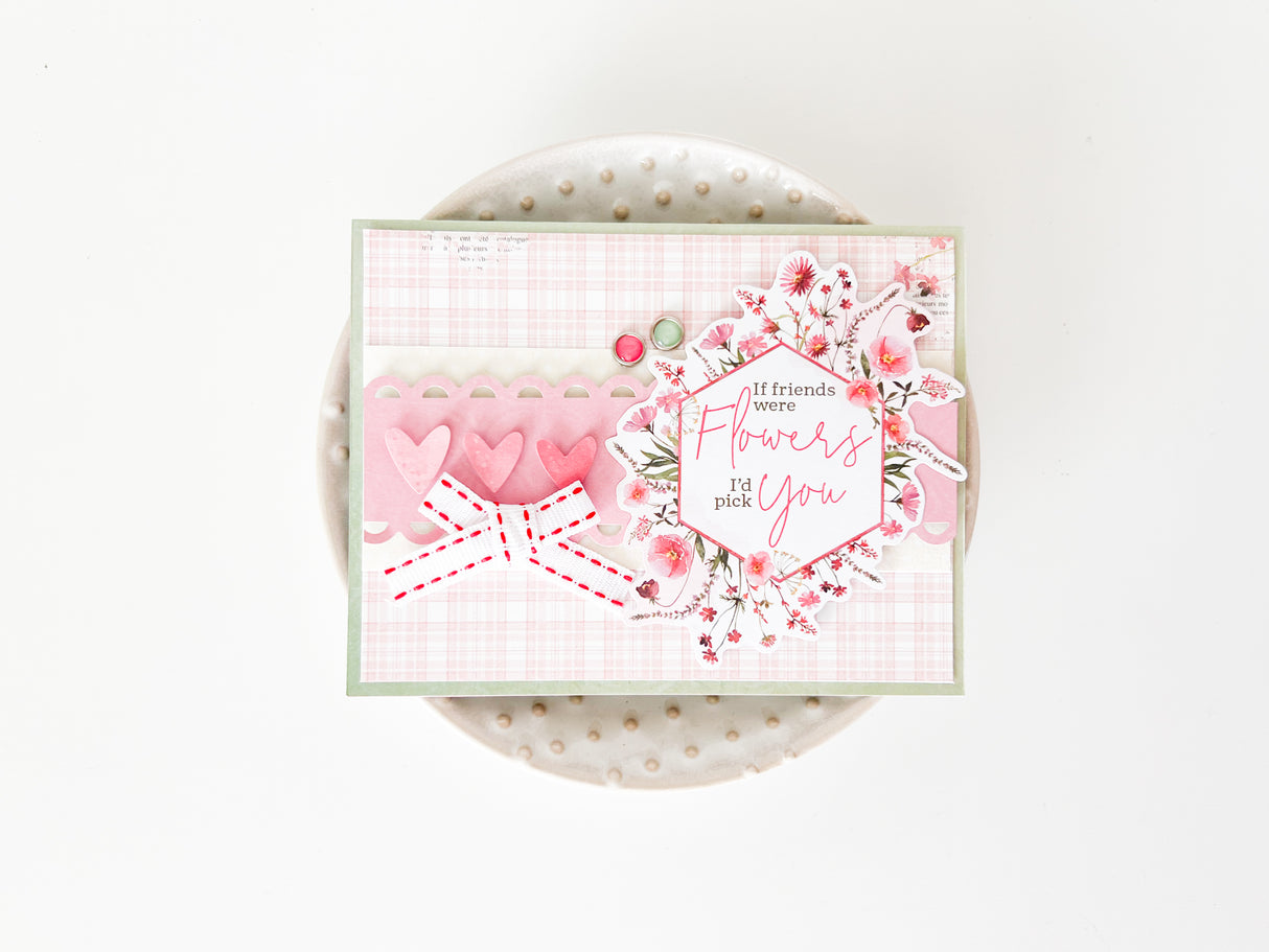 Simple Vintage Meadow Flowers Card Kit