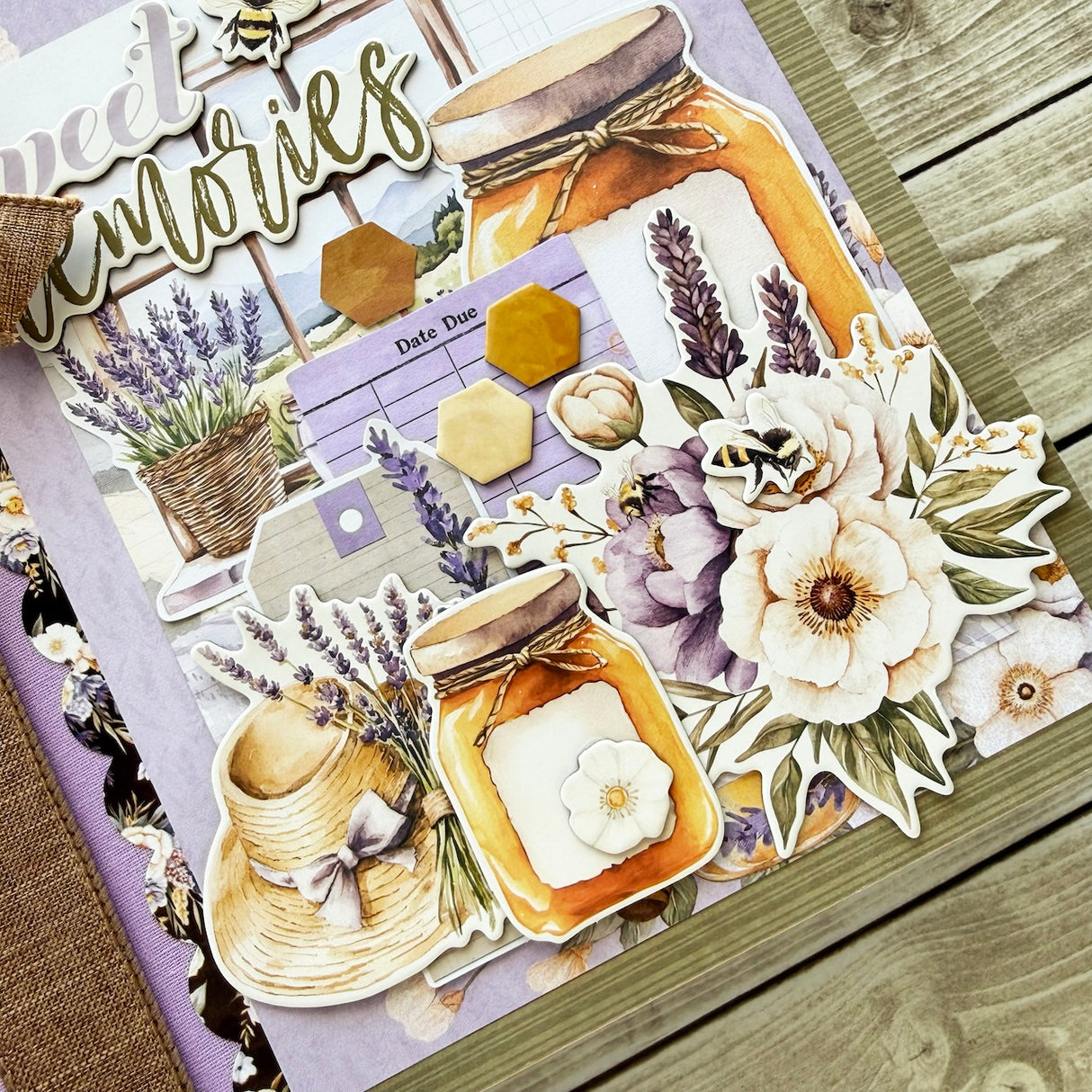 Simple Vintage Lavender Fields Mini Album 💜🍯