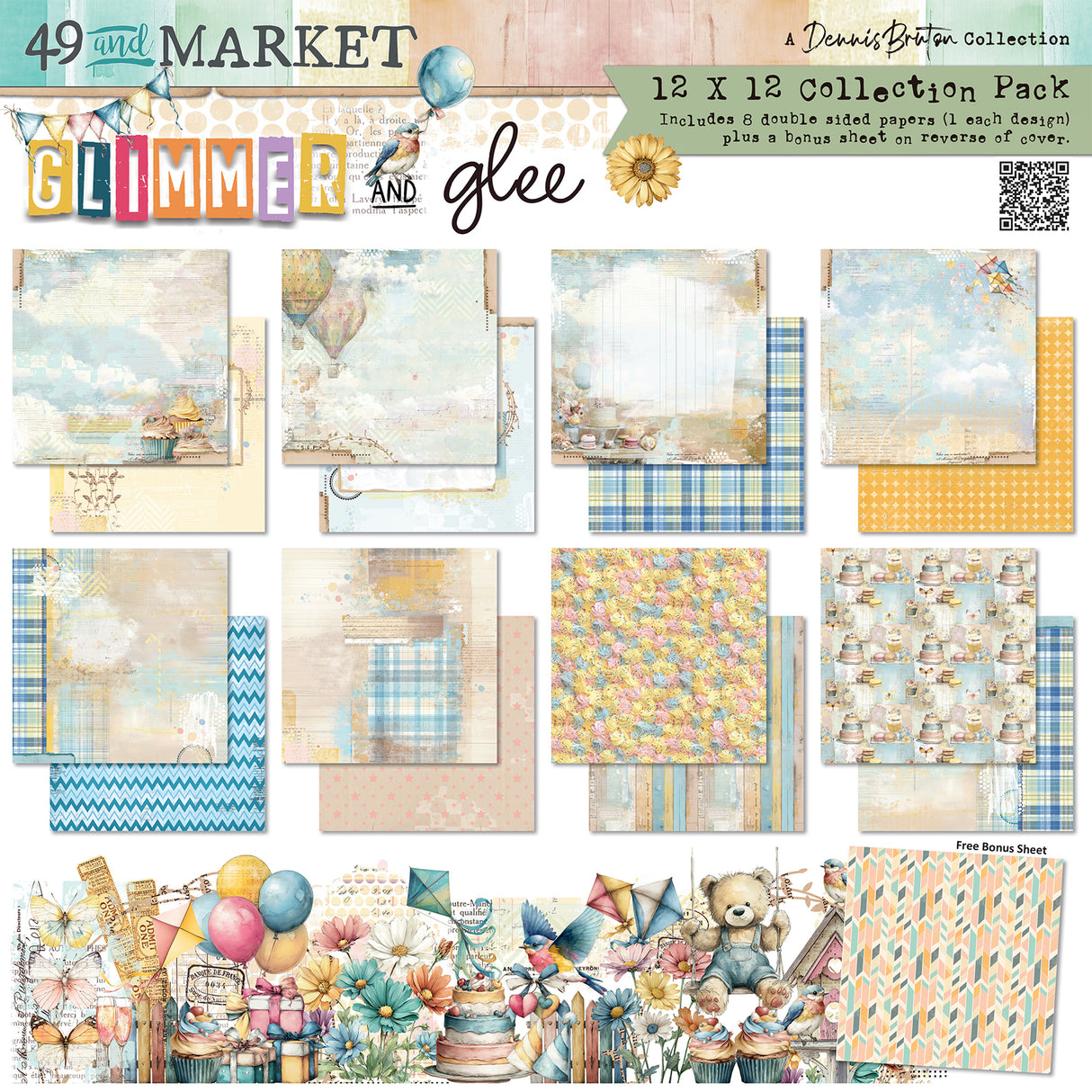 49 and Market 12 x12 Collection Pack- Glimmer and Glee