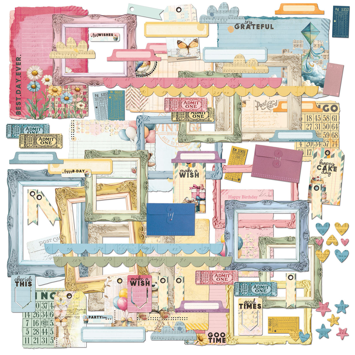 49 and Market Ephemera & Frames -Glimmer and Glee