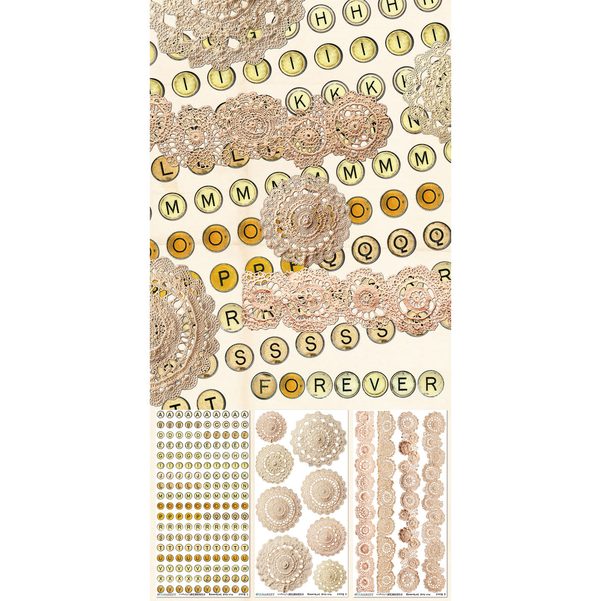 49 and Market 6 x 12 Essential Rub-On Transfers - Nostalgic Memories (Dennis Bruton)