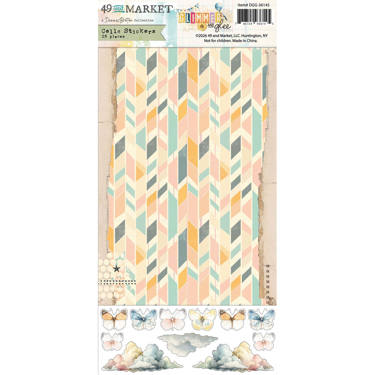 49 and Market Cello Stickers - Glimmer and Glee