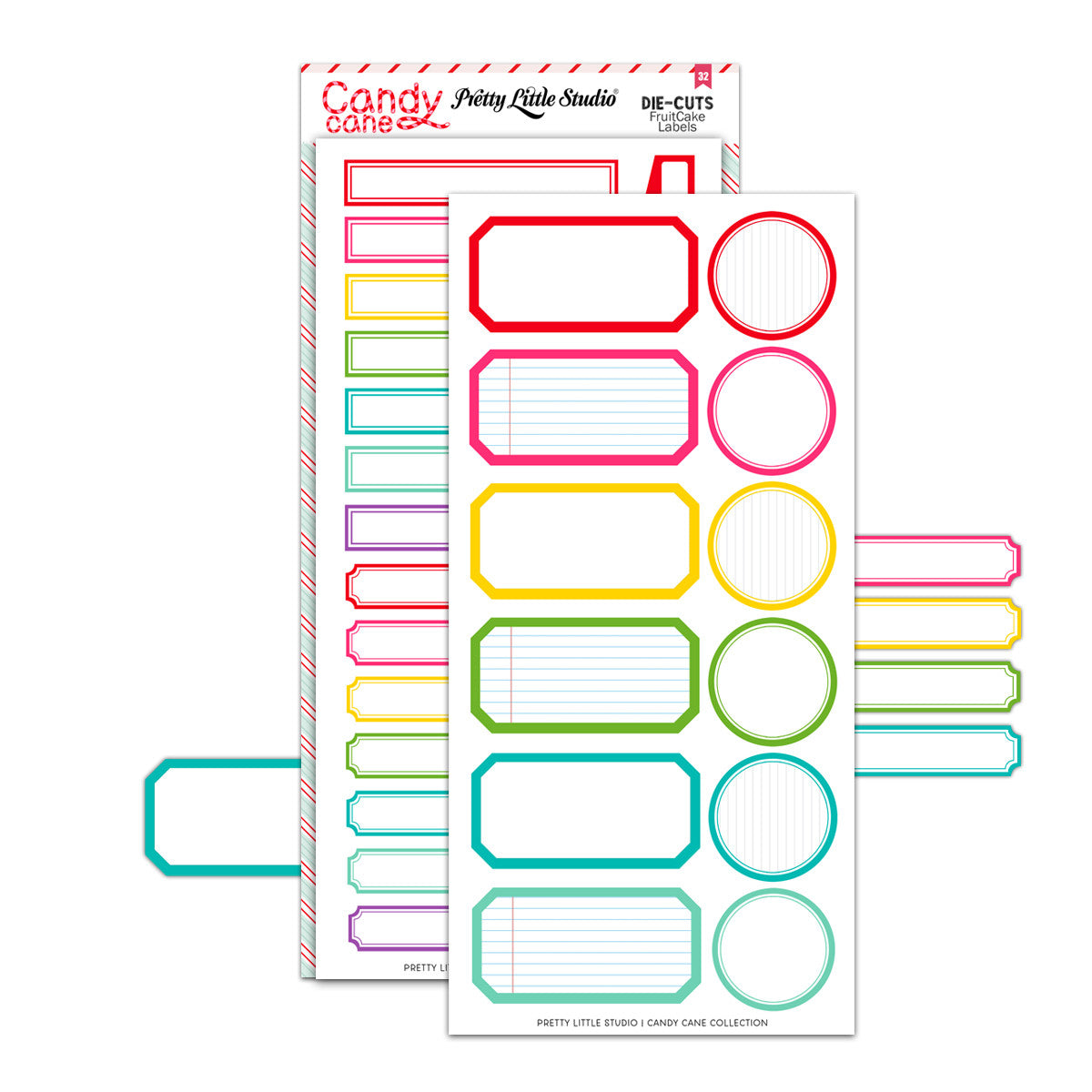 Candy Cane Fruit Cake Die-Cuts