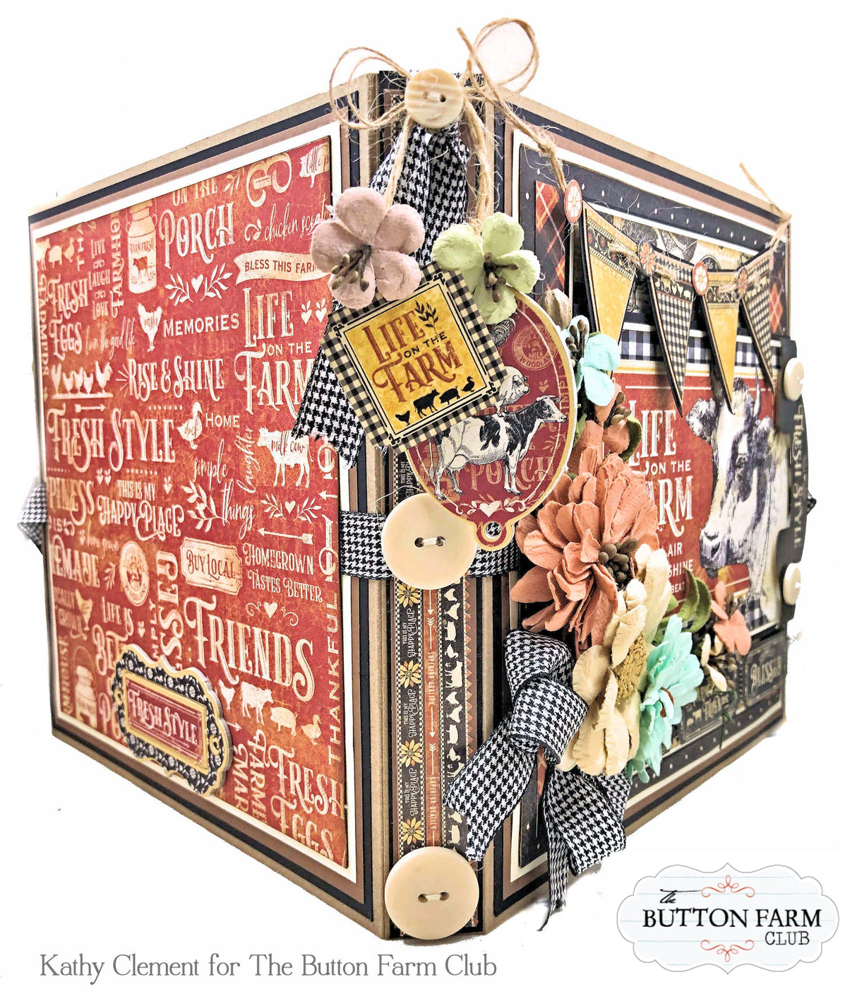 Graphic 45 Farmhouse Tutorial Re-release. **TUTORIAL ONLY NO PRODUCTS WILL BE SHIPPED**