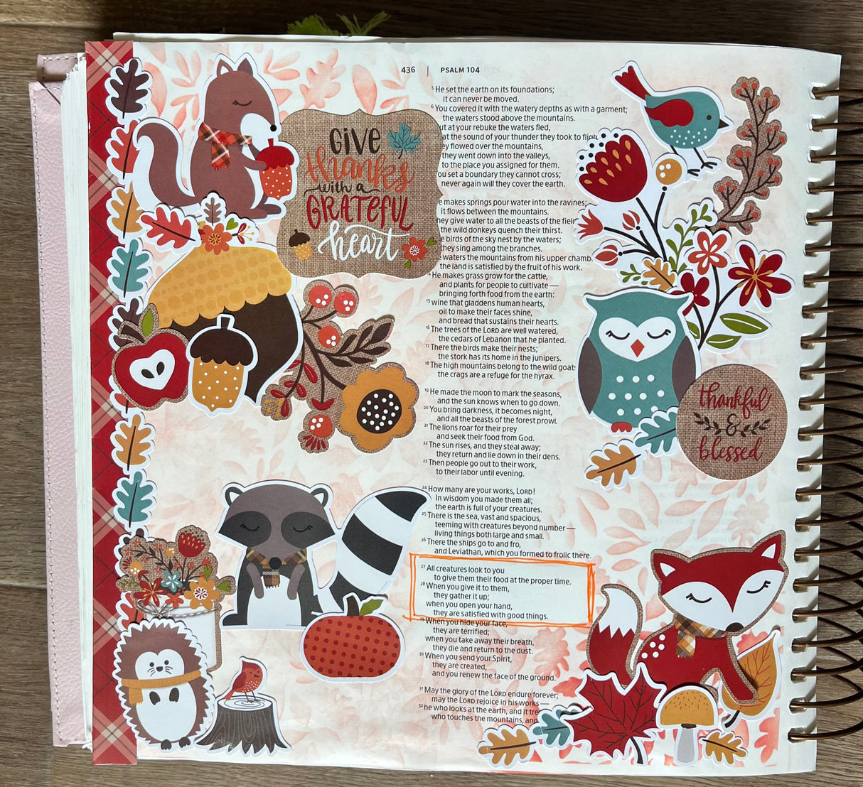 Bible Journal Class–Celebrate Autumn! 🍁 designed by Kandra Medlin