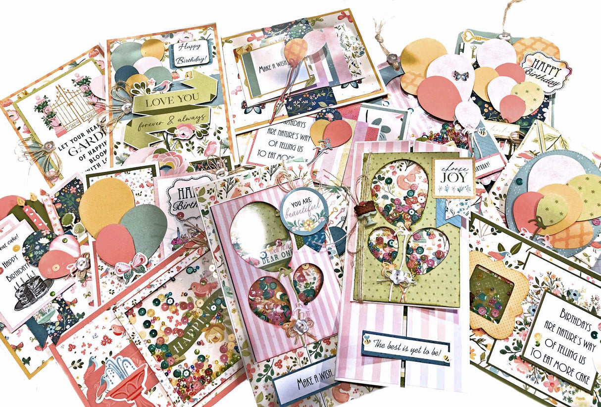 Garden Birthday Card Kit 🌸