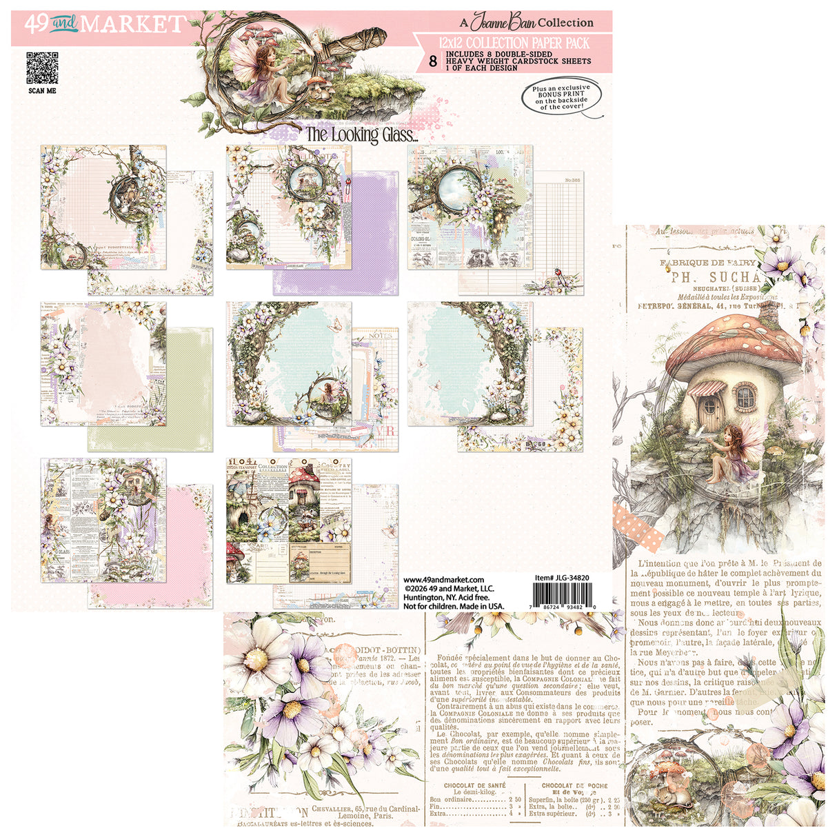 49 and Market 12 x12 Collection Pack- The Looking Glass
