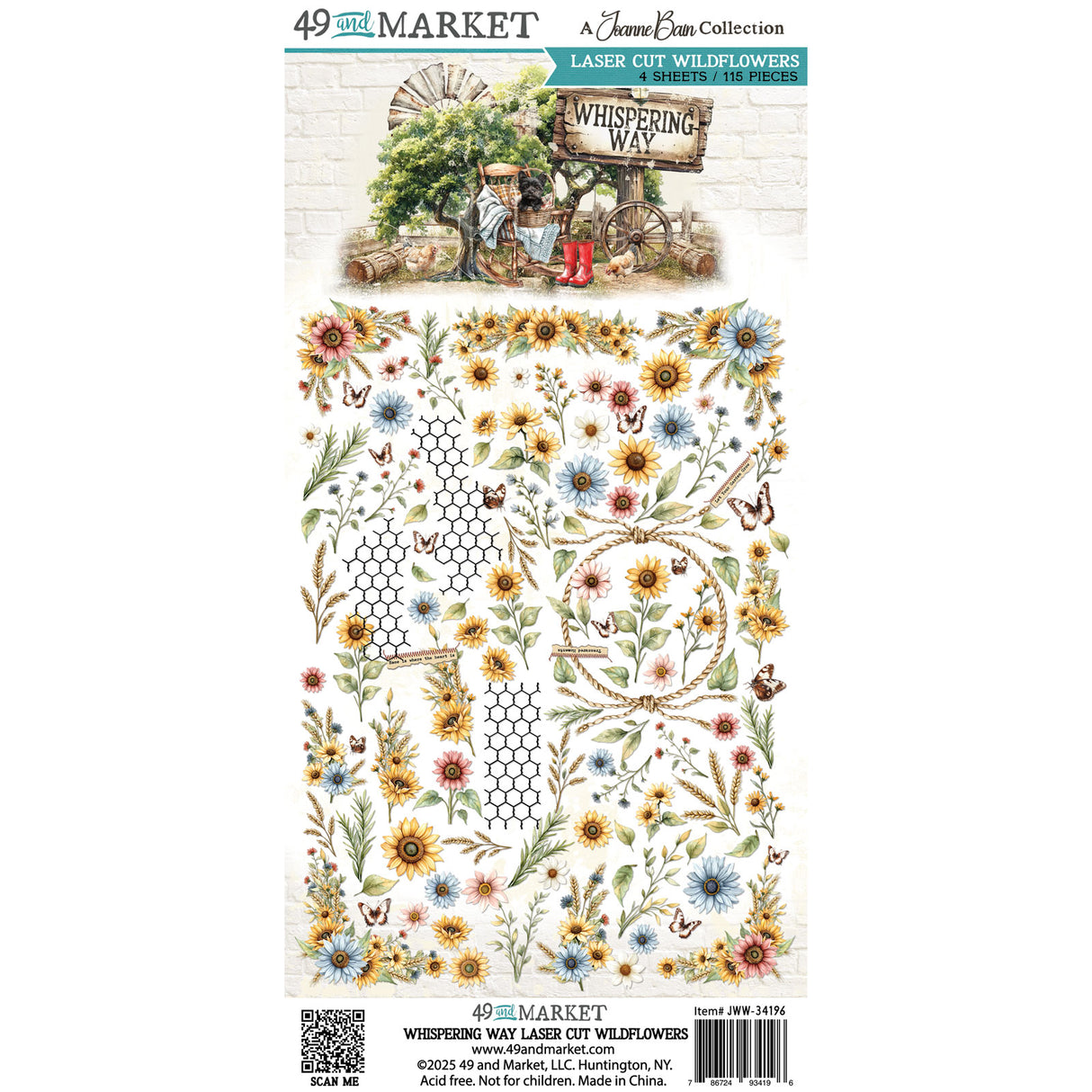 49 and Market Laser Cut Wildflowers - Whispering Way (Joanne Bain)