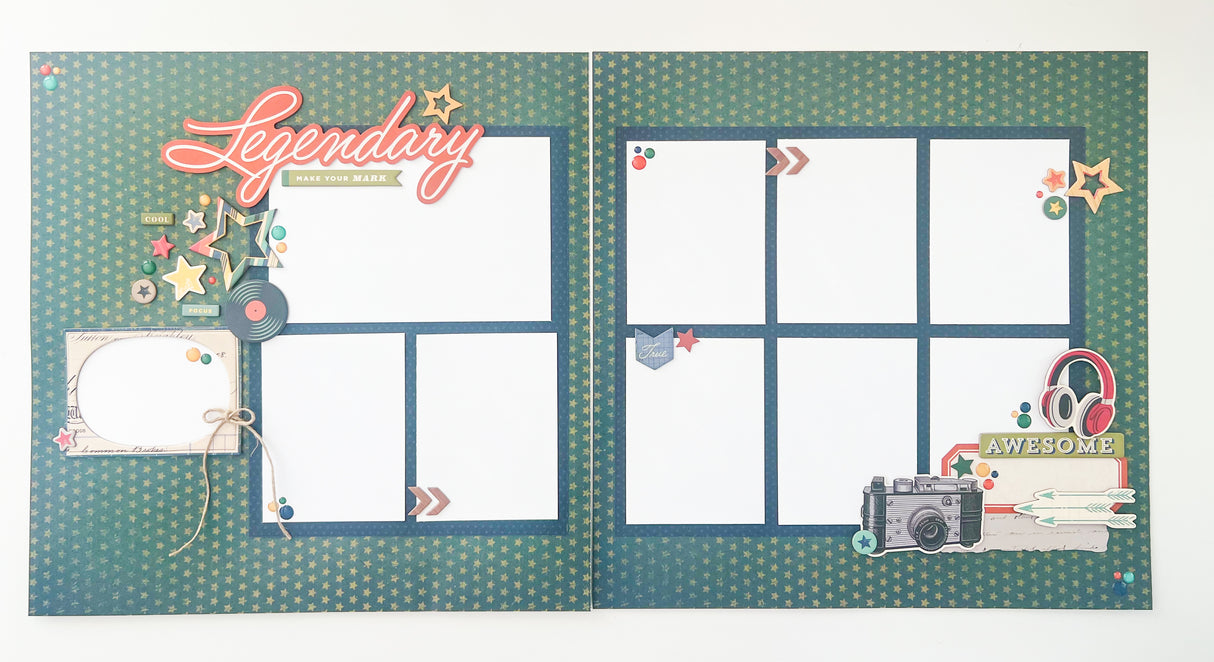 SIMPLE STORIES RUSTIC LEGEND PAGE KIT