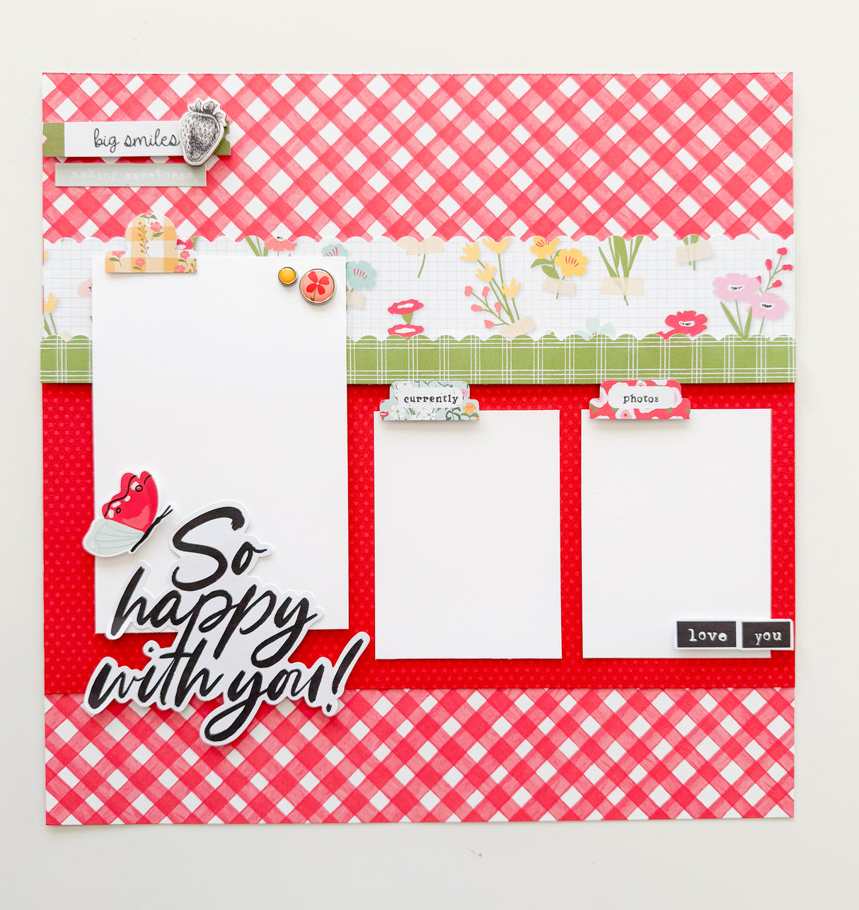 SIMPLE STORIES PINK LEMONADE PAGE KIT