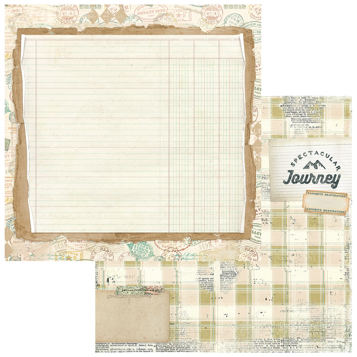 49 and Market 12 x12 Collection Pack- Travel Diaries