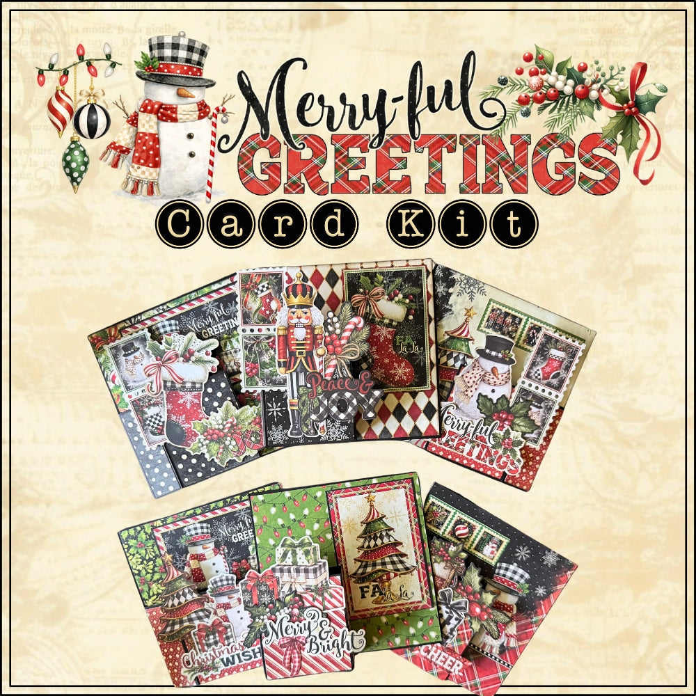 Graphic 45 Card Class Series - Merry-ful Greetings Card Kit