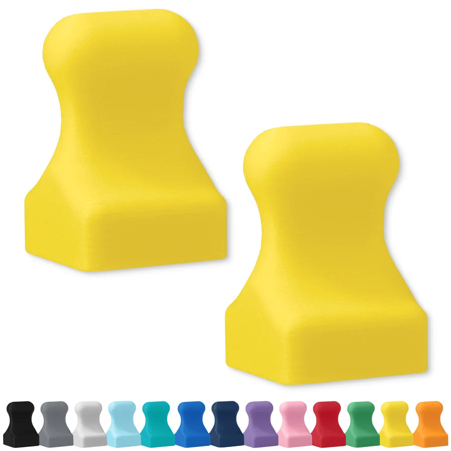 Mega Strong Neodymium MiniPawn Magnets - Sunshine Yellow
