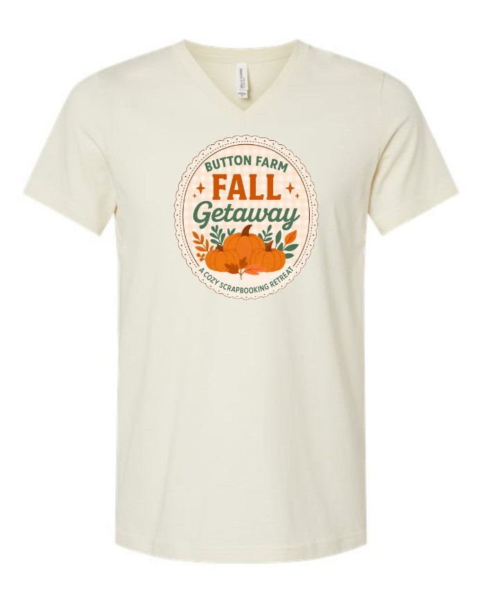 Fall Getaway Retreat Logo T-Shirt SHORT Sleeve / V- Neck