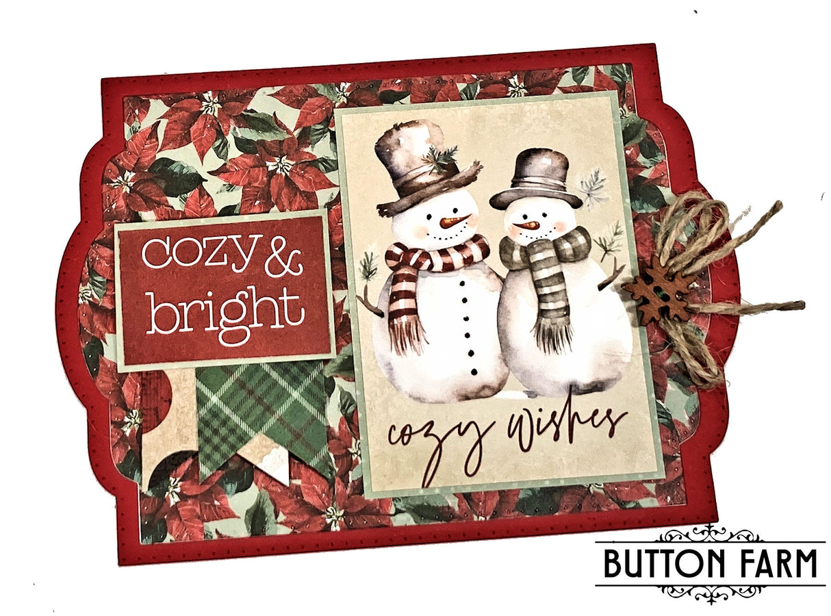 ⛄Simple Vintage Evergreen Memories Card Kit by Kathy Clement🎄