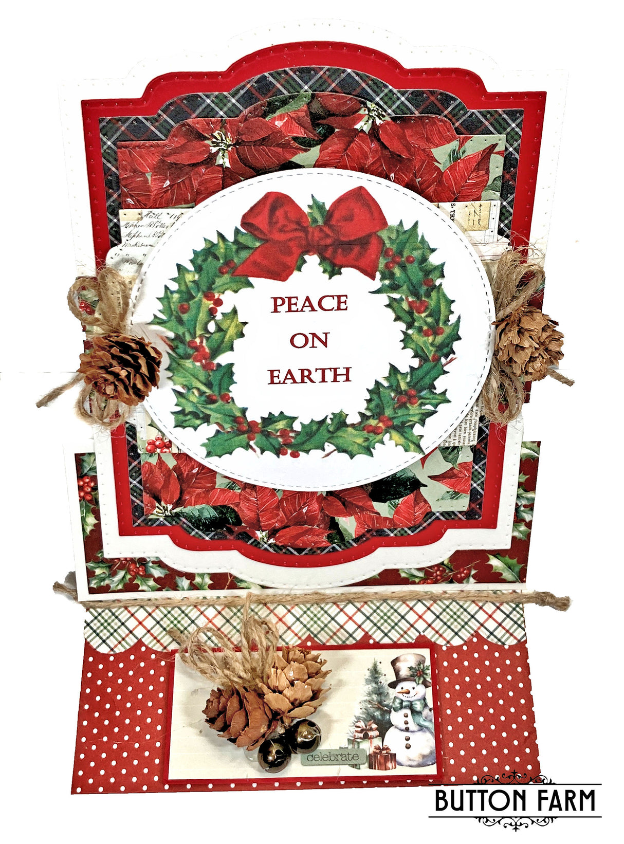 ⛄Simple Vintage Evergreen Memories Card Kit by Kathy Clement🎄
