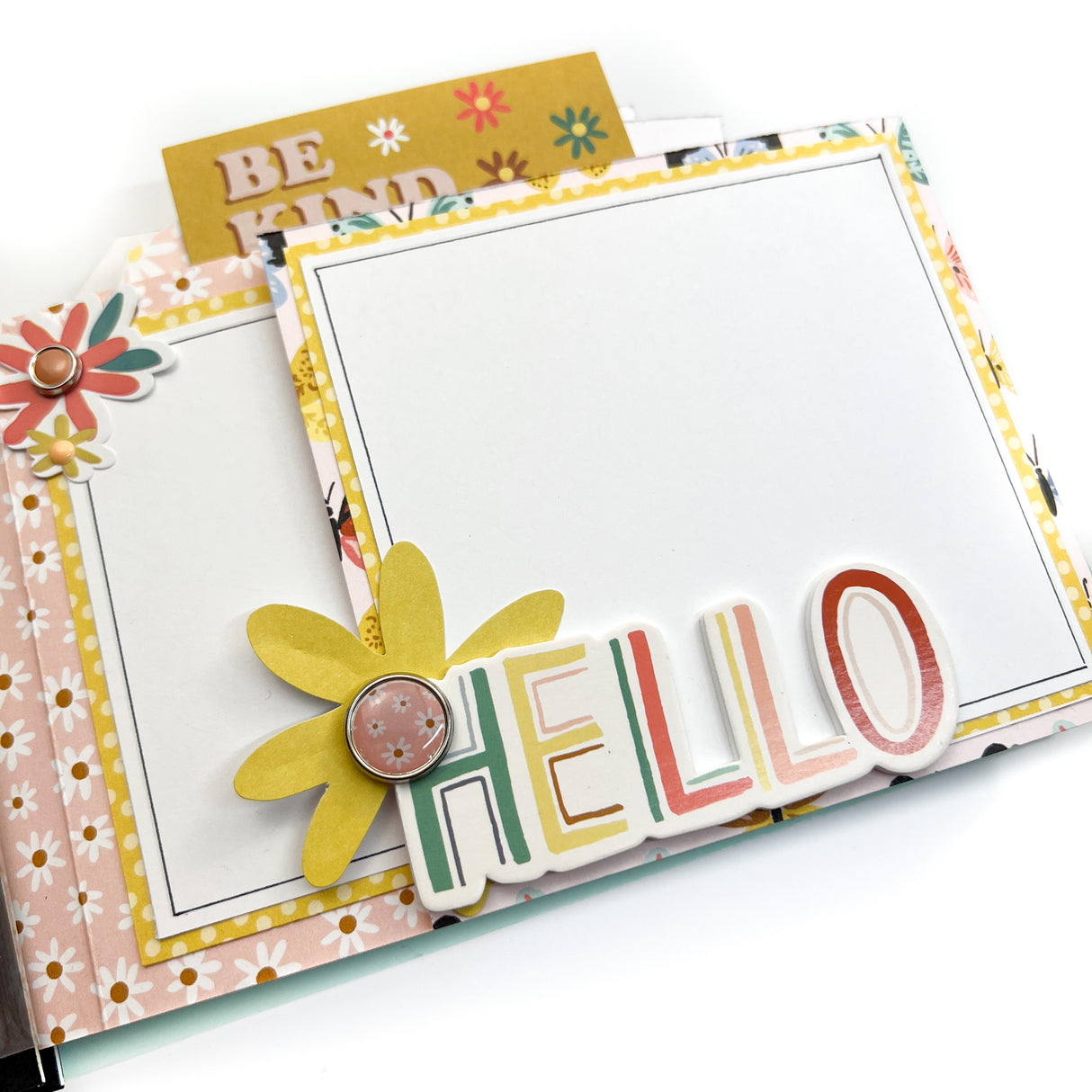 Boho Sunshine 4x6 Flipbook with Chipboard Cover