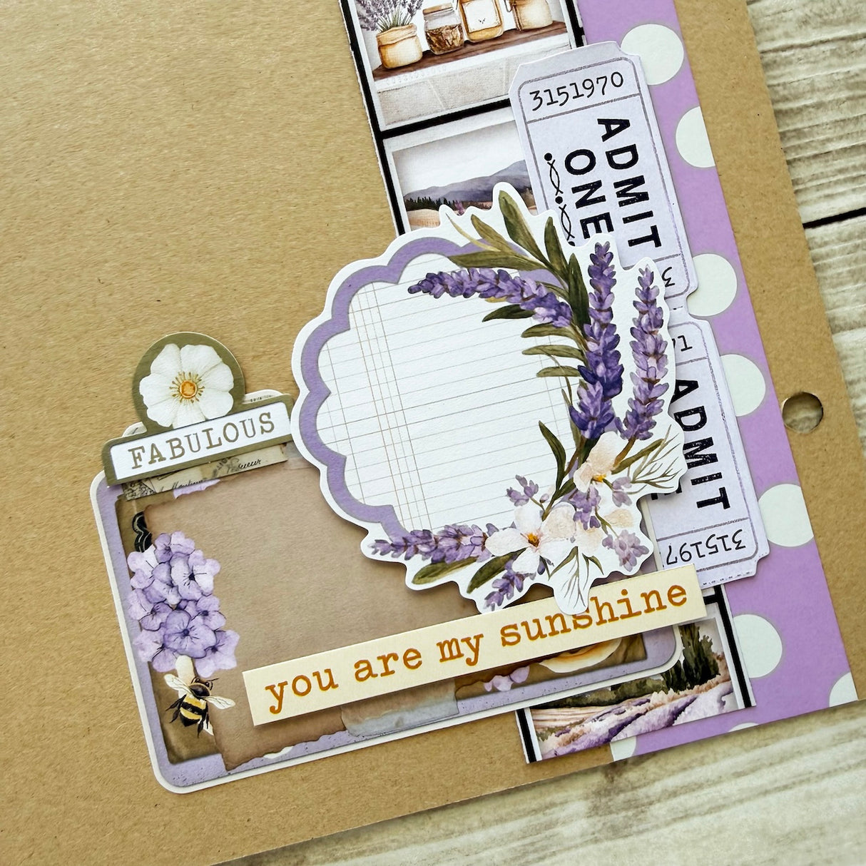 Simple Vintage Lavender Fields Mini Album 💜🍯
