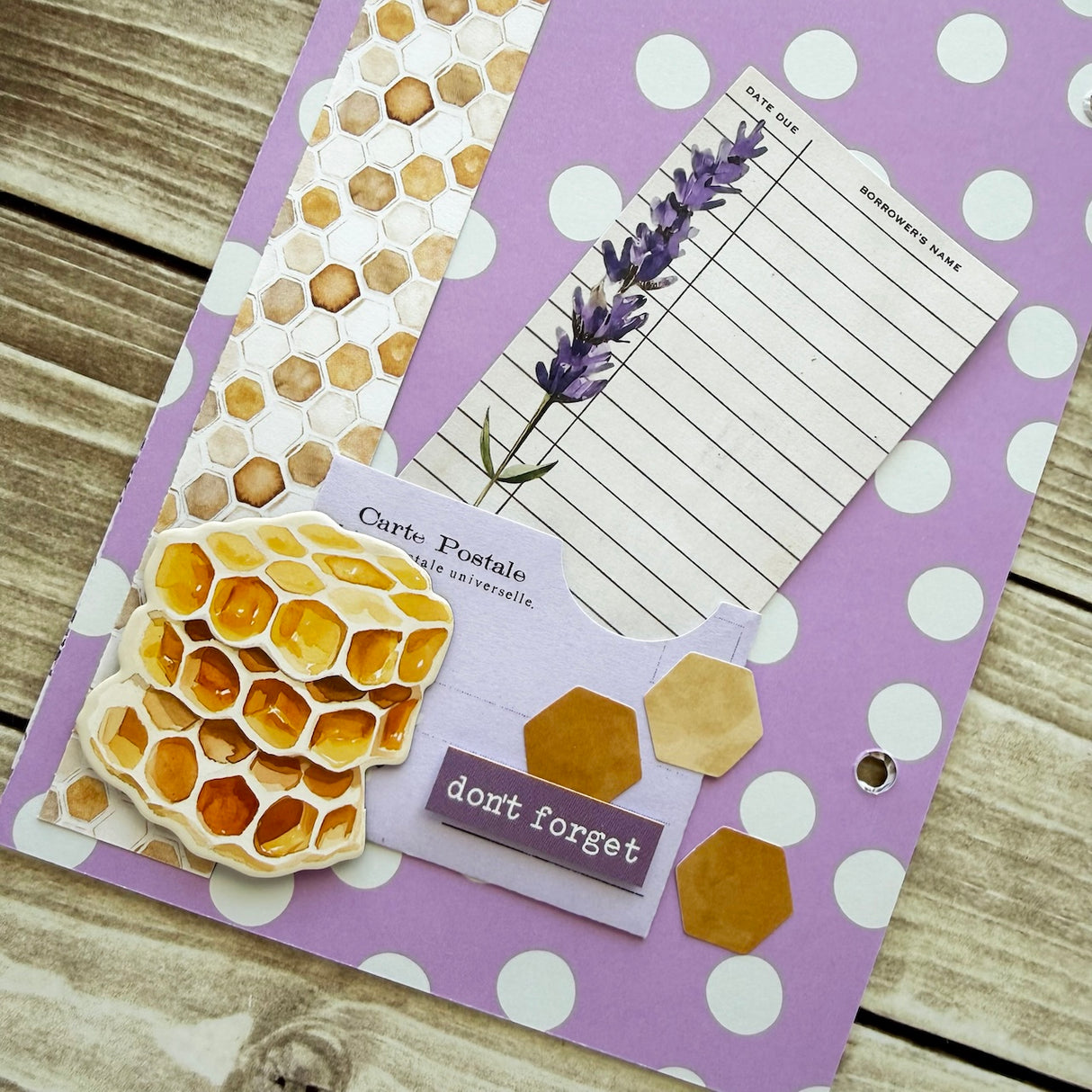Simple Vintage Lavender Fields Mini Album 💜🍯