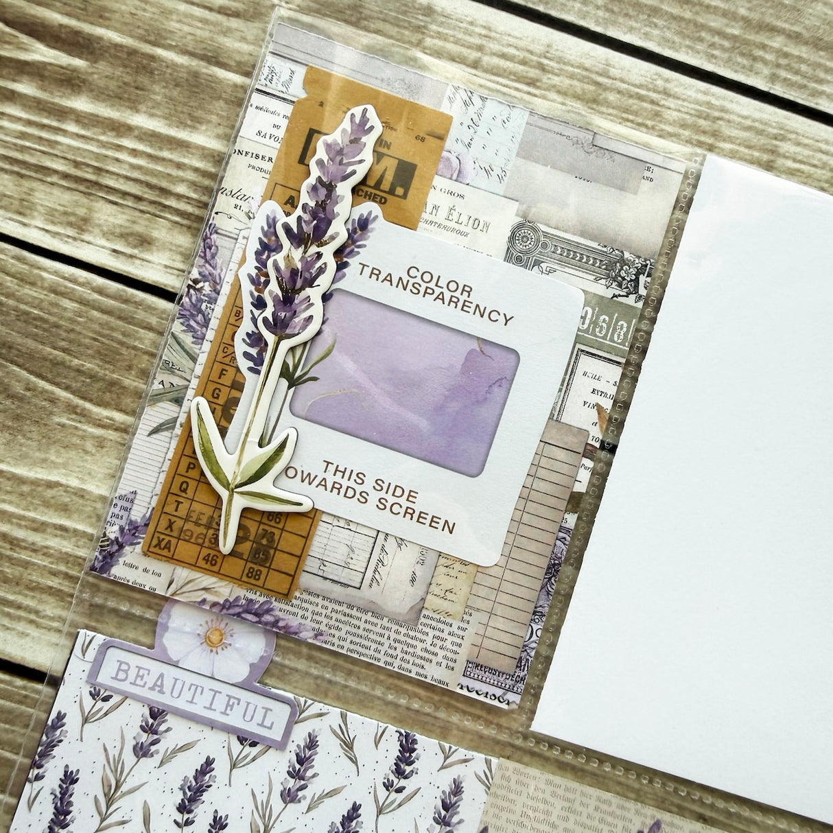 Simple Vintage Lavender Fields Mini Album 💜🍯