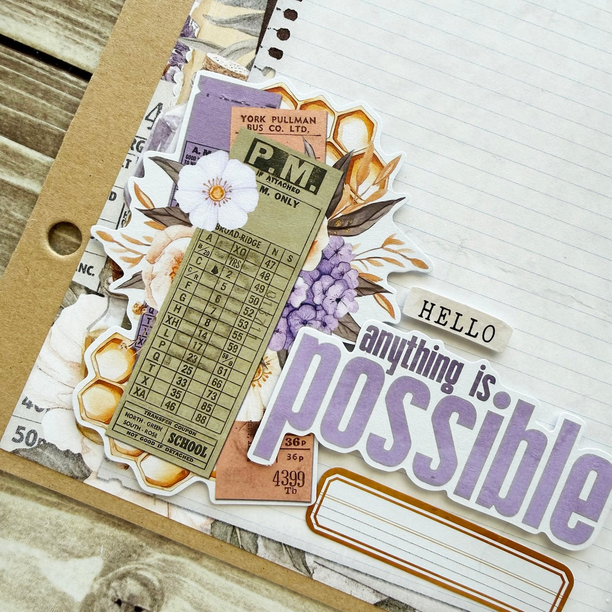 Simple Vintage Lavender Fields Mini Album 💜🍯