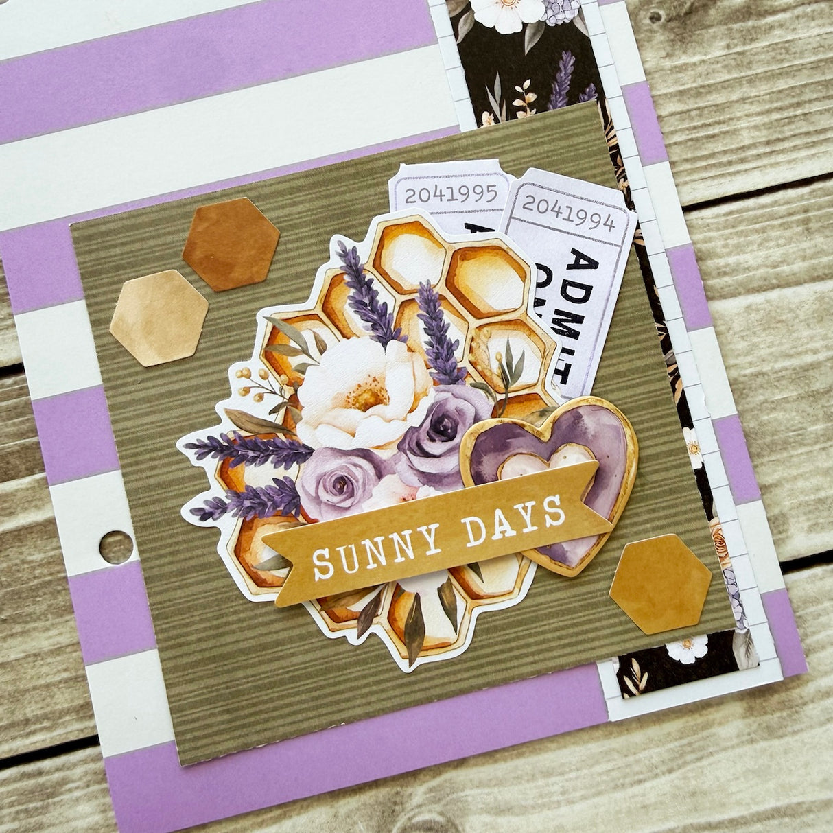 Simple Vintage Lavender Fields Mini Album 💜🍯