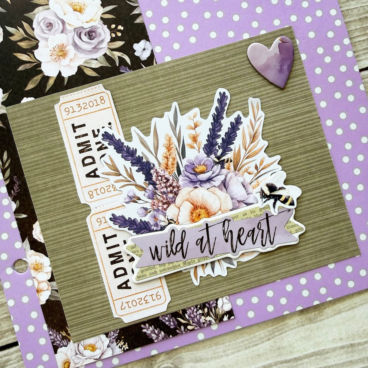 Simple Vintage Lavender Fields Mini Album 💜🍯