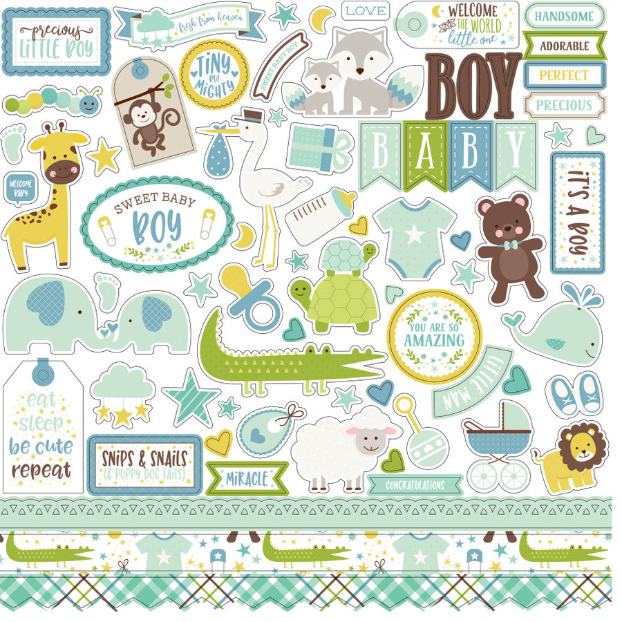 Sweet Baby Boy Element Sticker