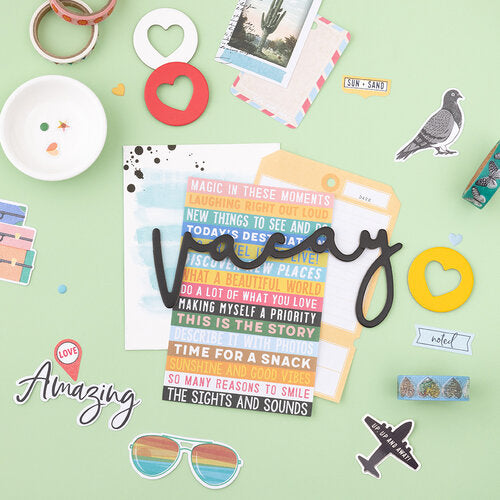 Where To Next Collection - Embellishments - Mixed Chipboard Shapes