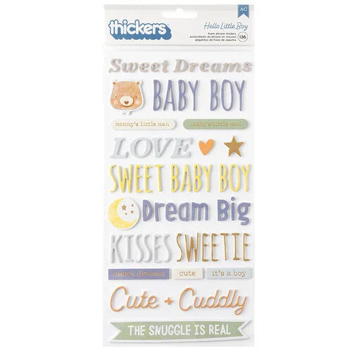 Hello Little Boy Collection - Thickers - Phrase
