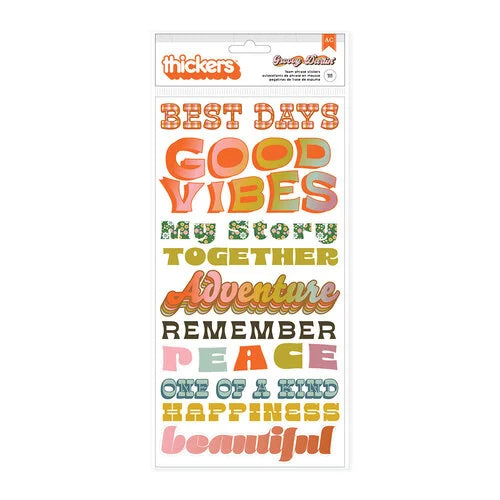 Jen Hadfield - Groovy Darlin Collection - Thickers - Phrases