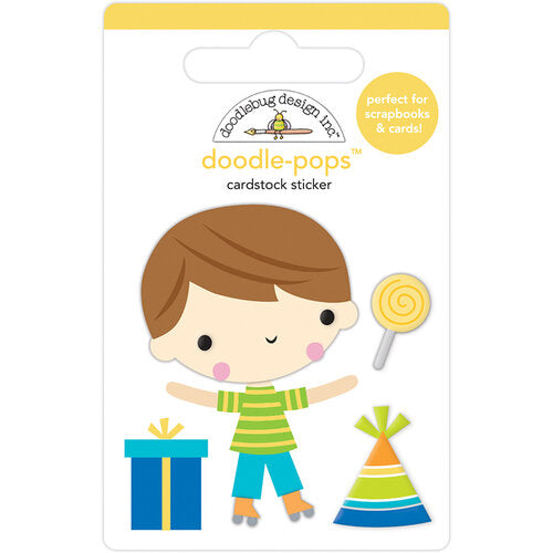 Doodle-Pops Cardstock Sticker - Birthday Boy