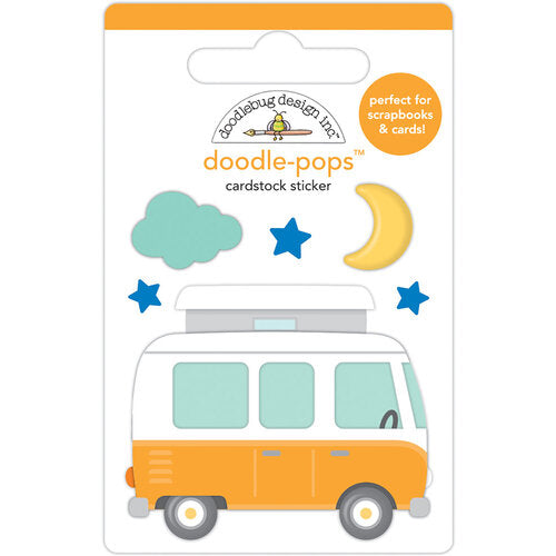 Doodle-Pops Cardstock Sticker - Camp Happy
