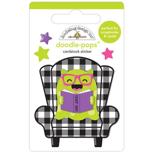 Doodlebug doodle-pops 3D Stickers - Giggle Monster