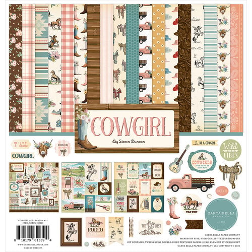 Carta Bella Collection Kit 12"X12" Cowgirl