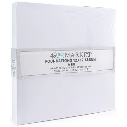49 and Market - Foundations Collection - 12 x 12 Album - White