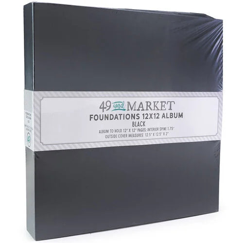 49 and Market - Foundations Collection - 12 x 12 Album - Black