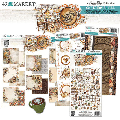 49 and Market - Country Heart Cafe Collection - Bundle with Patch