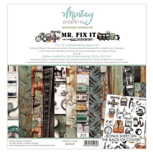 Mr. Fix It 12x12 Paper Pack
