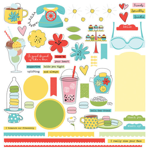 Friendship Collection - Card Kit - Stickers
