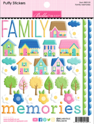 Family Memories Puffy Stickers