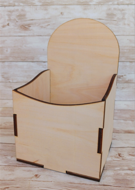 DIY Wood Rounded Tag Box