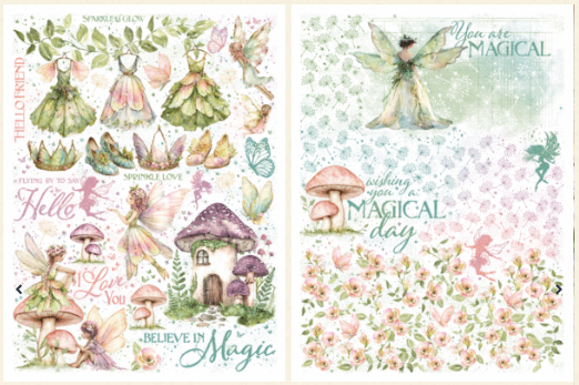 Graphic 45 Fairy Boutique Rub-on Transfer Set