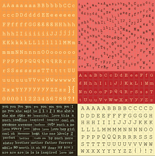 Tiny Alphabet Stickers Doodle Deux